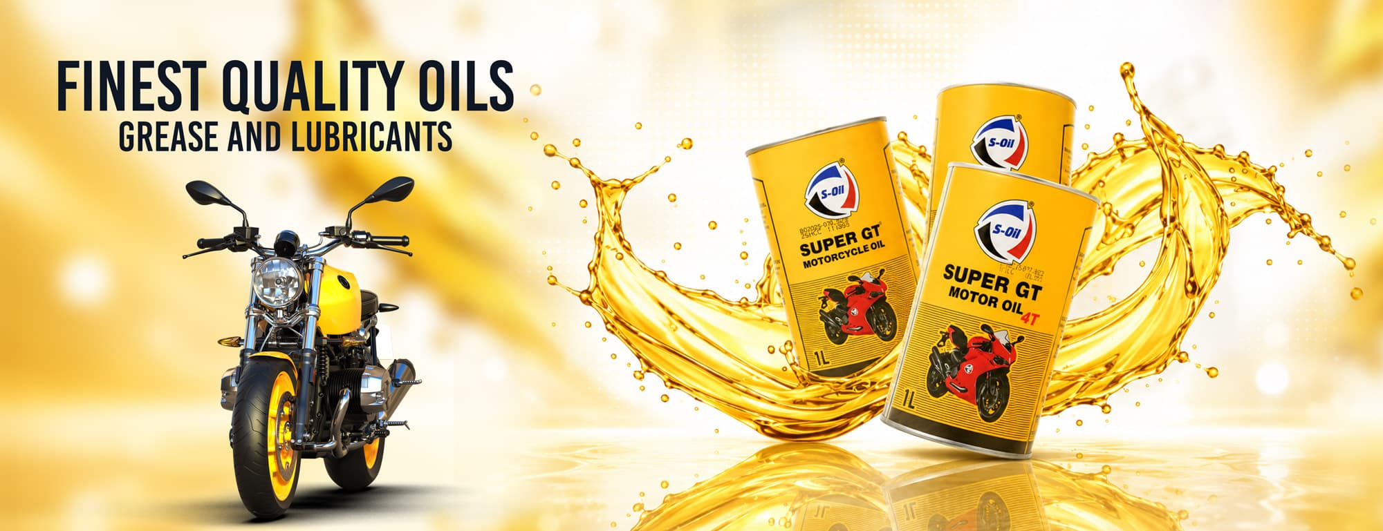 S-OIL SUPER GT motorcycle oil — finest quality oils